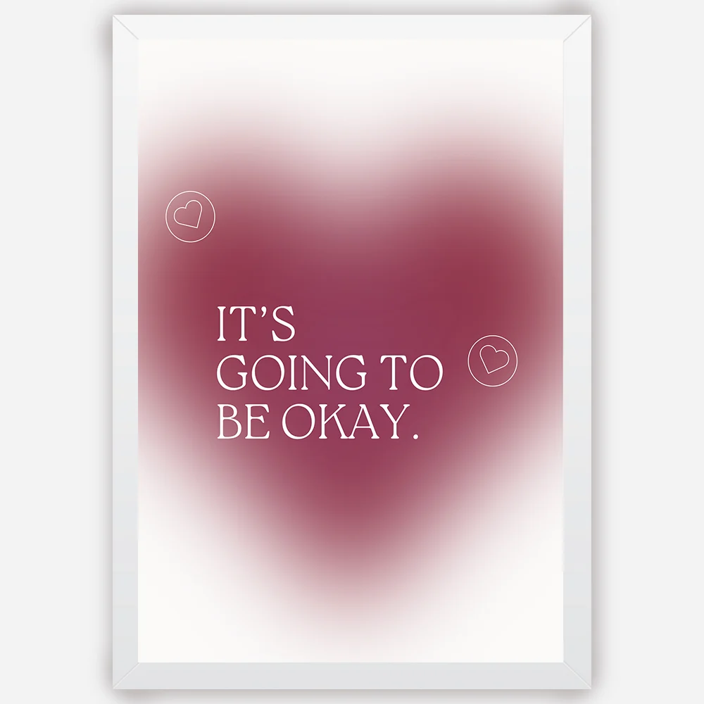 It's going to be okay in heart - Wall Art A3 Size Photo Frame (297 x 420 mm)
