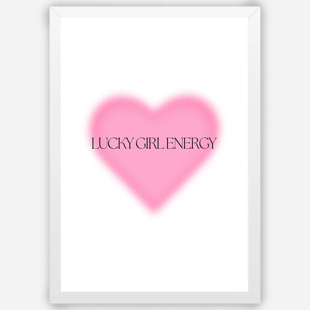 Lucky Girl Energy - Wall Art A3 Size Photo Frame (297 x 420 mm)