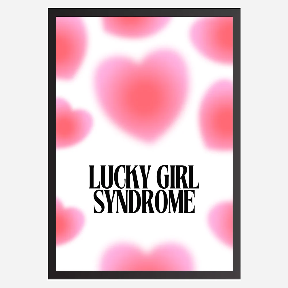 Lucky Girl Syndrome - Wall Art A3 Size Photo Frame (297 x 420 mm)