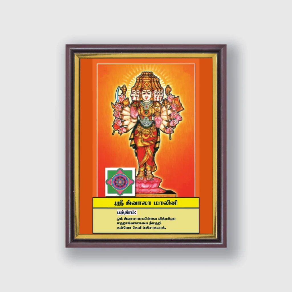 Sri Jwalamalini | Thithi Devathai | Energized Powerful Photo Frame | 6x8 inch