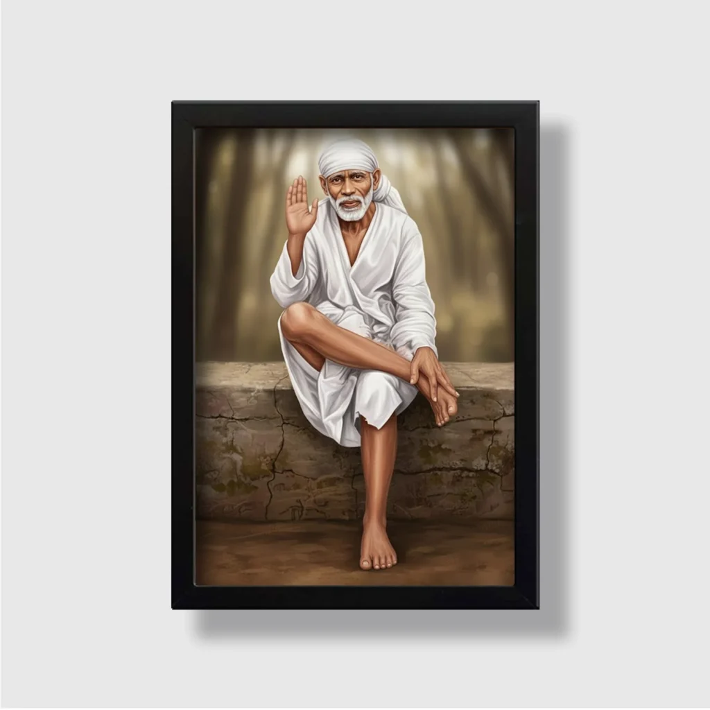 Shirdi Sai Baba | Spiritual Guru | Powerful Photo Frame | A3 | A4 | 6x8 inch