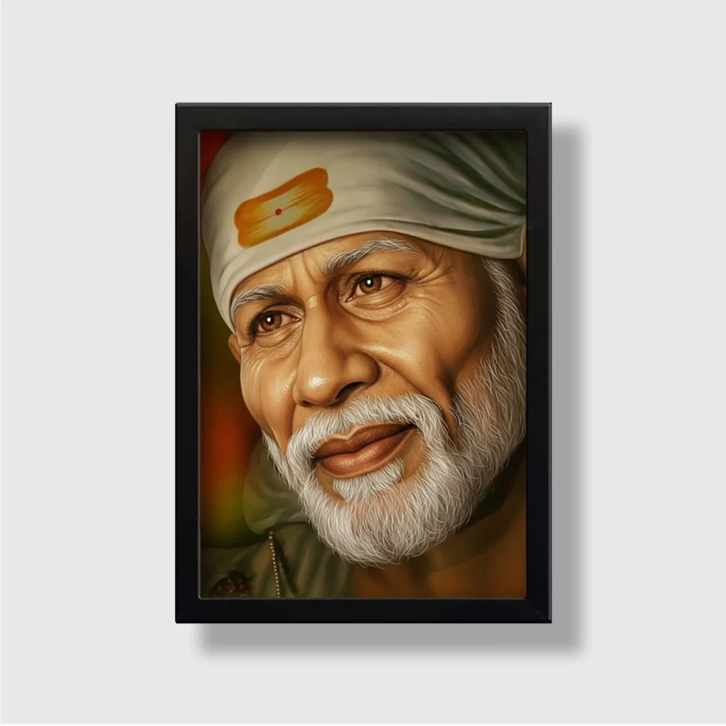 Shirdi Sai Baba | Spiritual Guru | Powerful Photo Frame | A3 | A4 | 6x8 inch D2